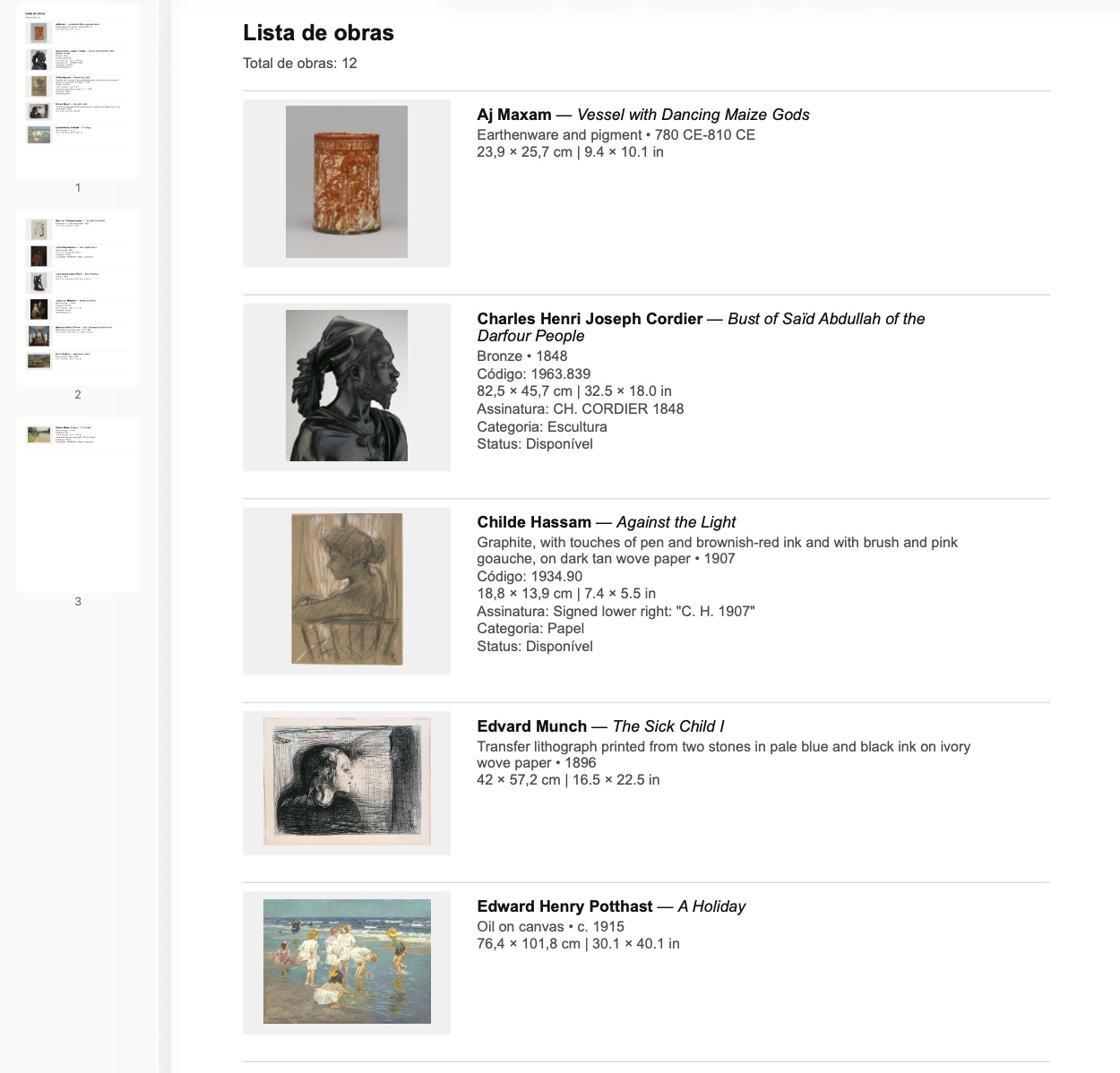 Imagem demonstrativa do ArtList 3