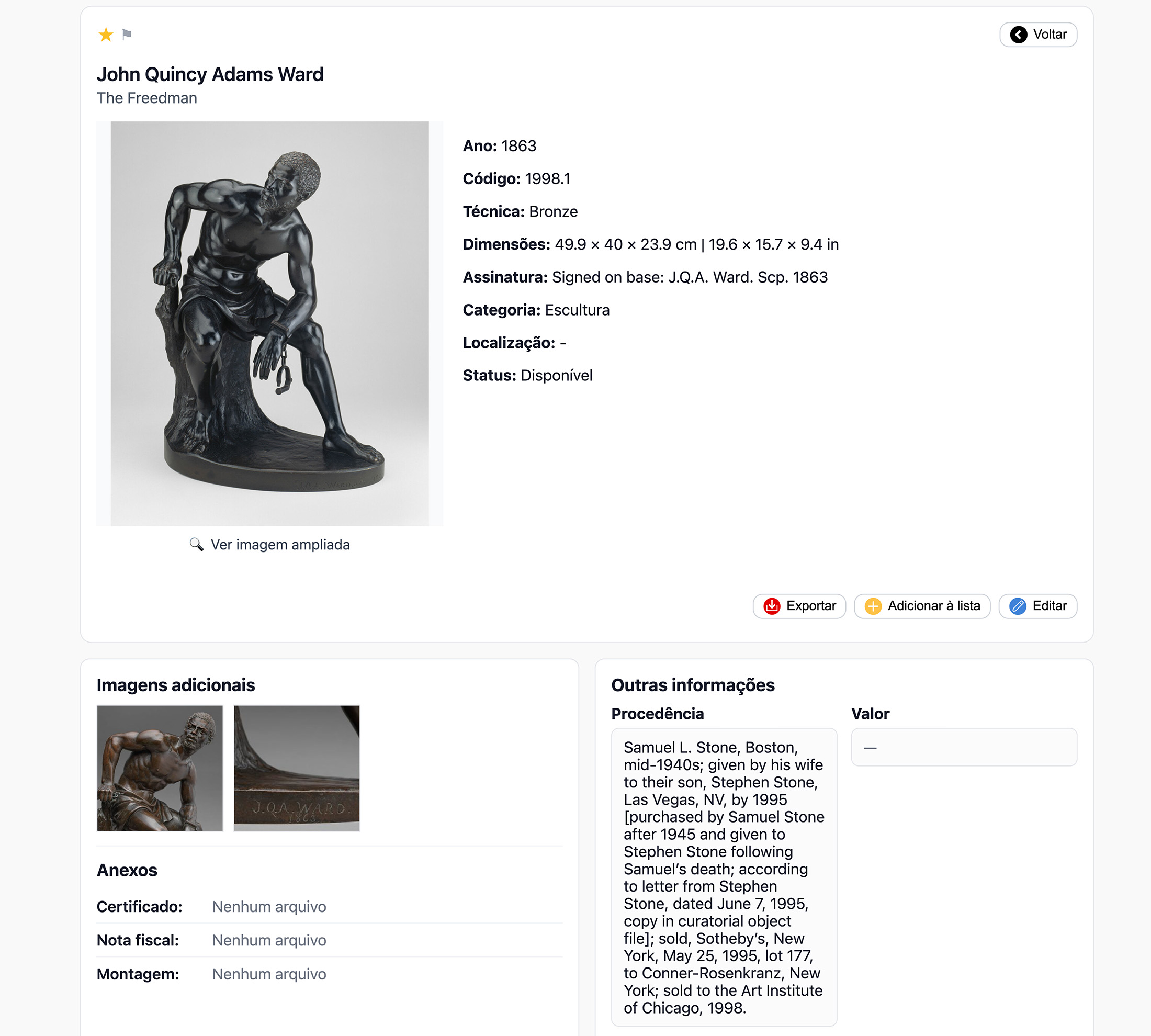 Imagem demonstrativa do ArtList 5